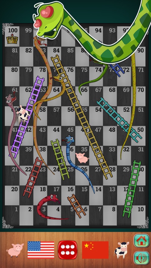 Snakes and Ladders - dice game