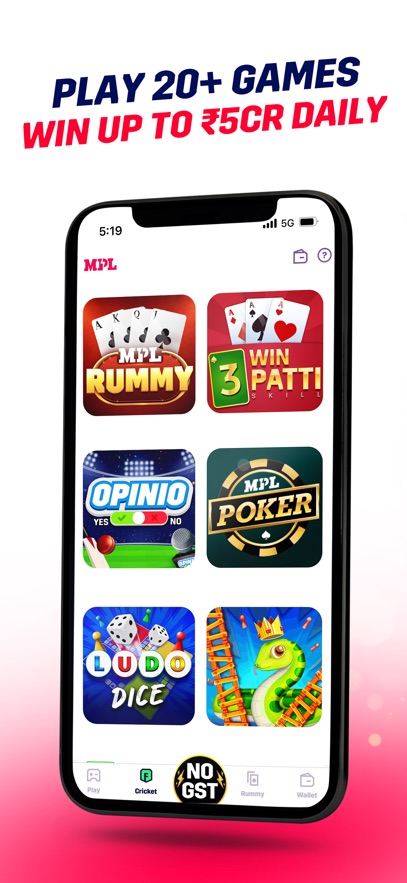 Rummy, Poker, Ludo Games: MPL