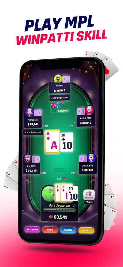 Rummy, Poker, Ludo Games: MPL