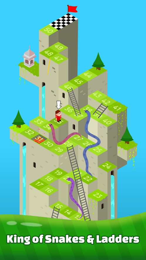 Snakes and Ladders Dice Games