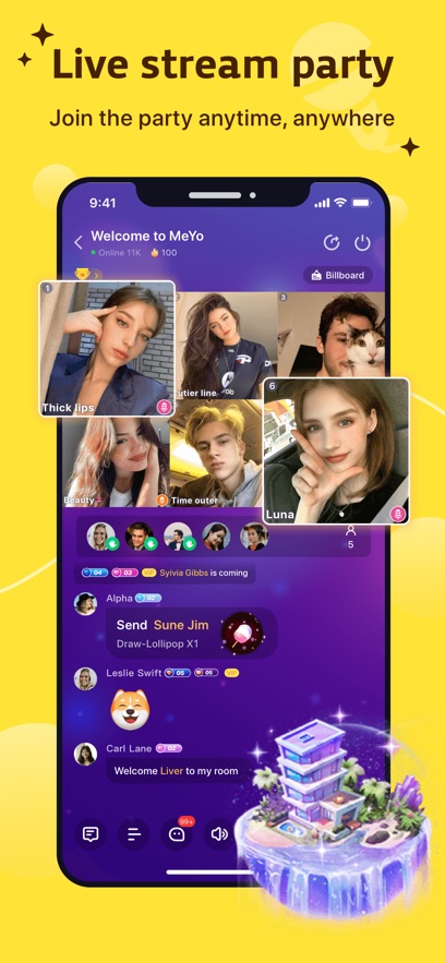 MeYo : Party Video Stream