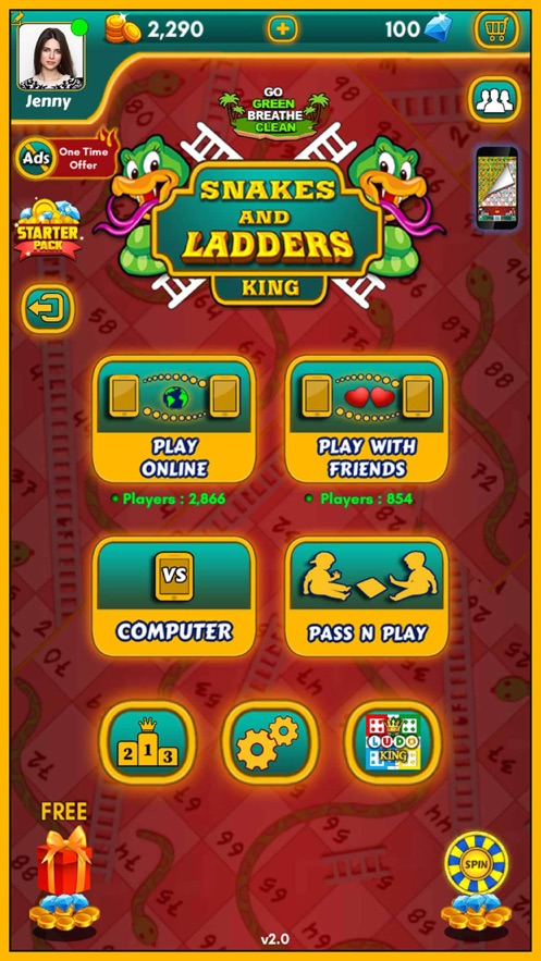 Snakes and Ladders King